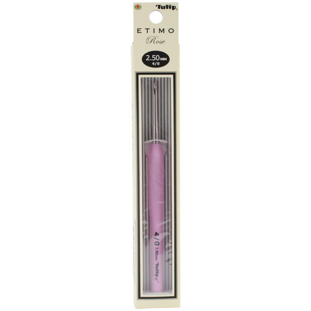 Tulip Etimo Crochet Hook with Cushion Grip Rose