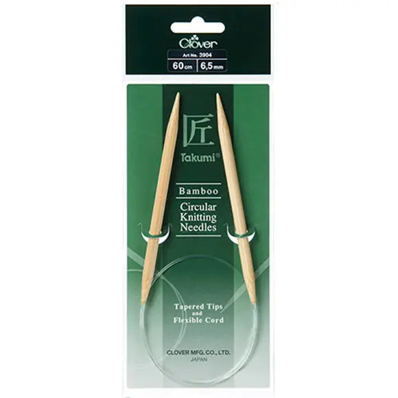 Clover Takumi Bamboo Circular Knitting Needles 24"