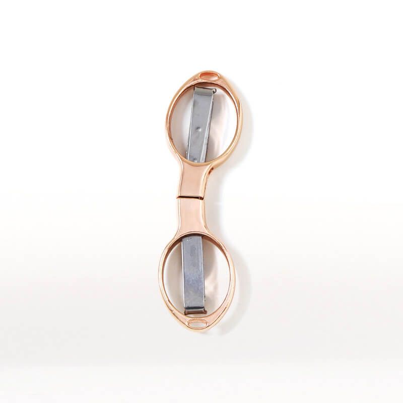 Rose gold Folding Scissors and cloth pouch