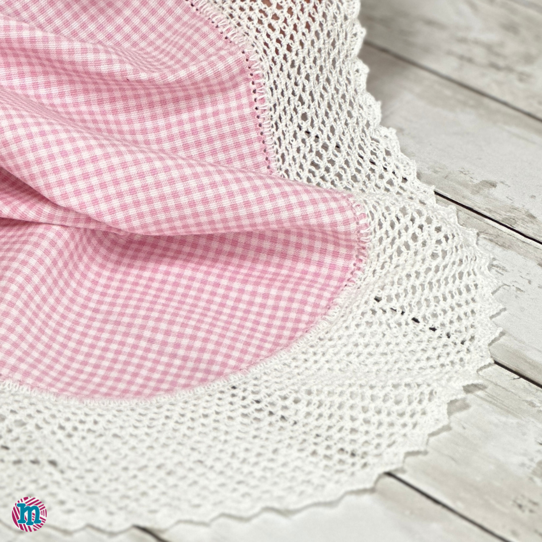Kit Camila – Kit para sabanilla de pique con punta a crochet