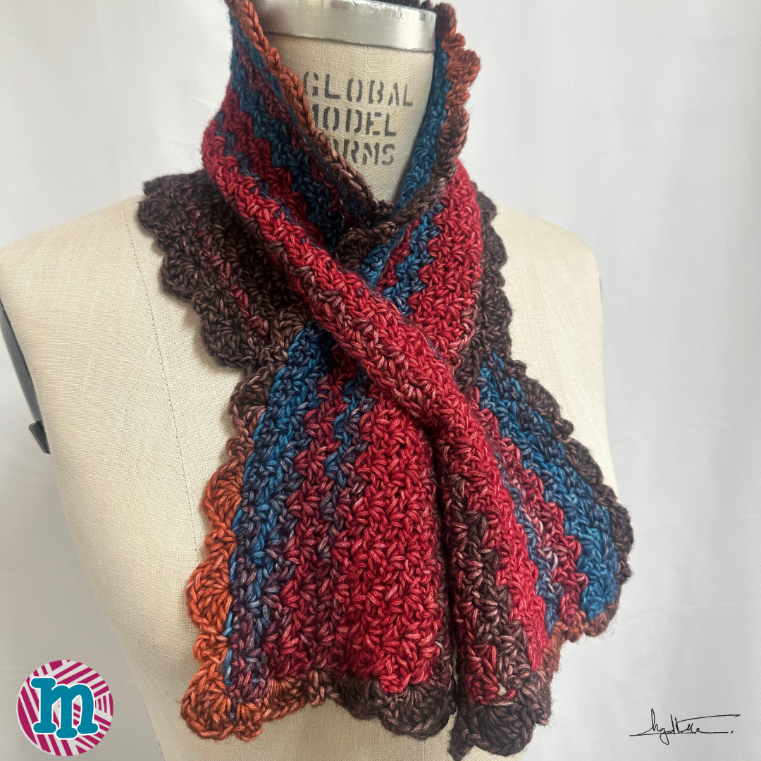 Delia - Mini Bufanda en Crochet (PDF Only)