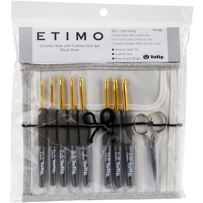 Tulip Etimo Crochet Hook with Cushion Grip Set