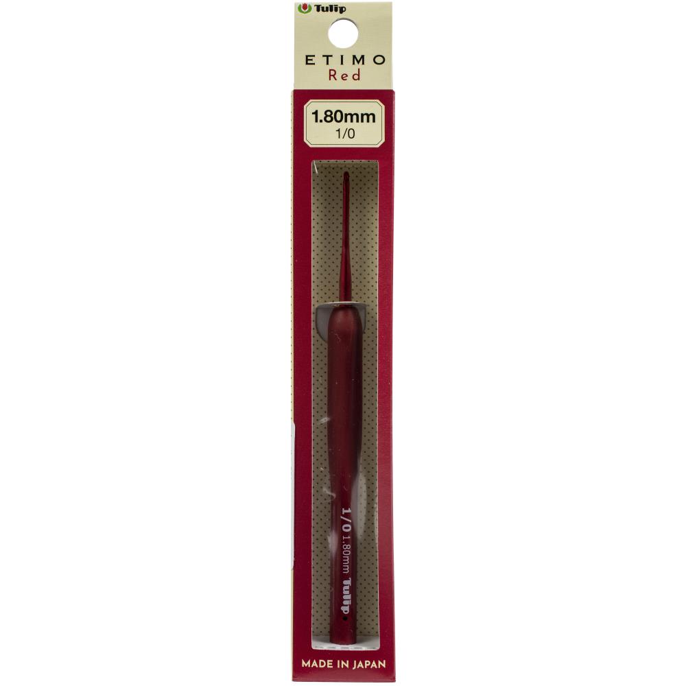 Tulip Etimo Crochet Hook with Cushion Grip Red