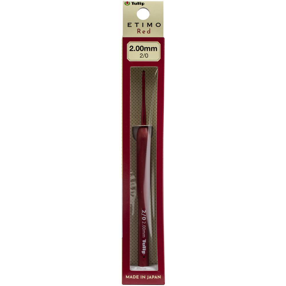 Tulip Etimo Crochet Hook with Cushion Grip Red