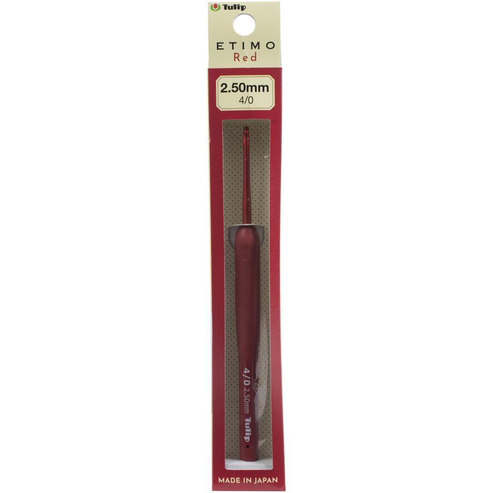 Tulip Etimo Crochet Hook with Cushion Grip Red