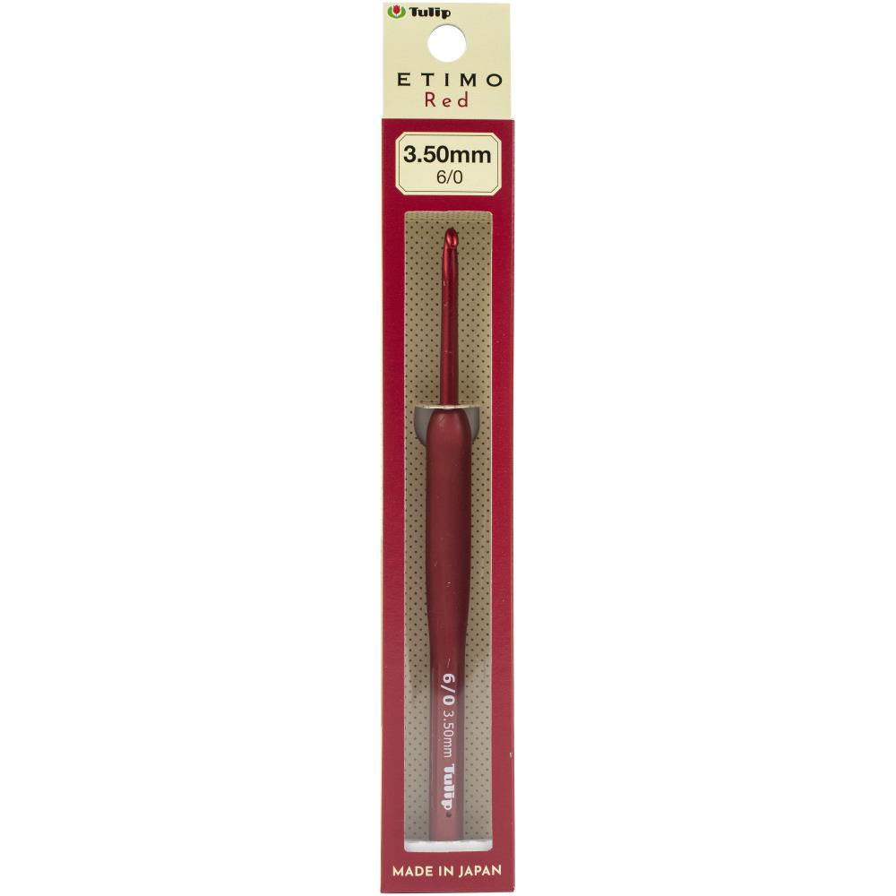 Tulip Etimo Crochet Hook with Cushion Grip Red