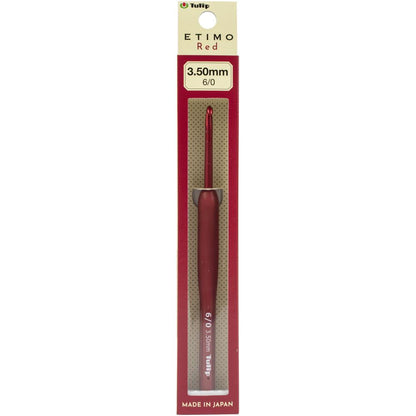 Tulip Etimo Crochet Hook with Cushion Grip Red