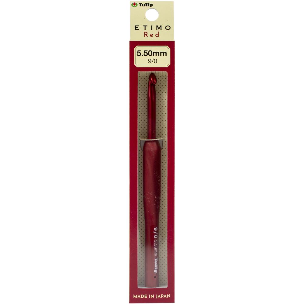 Tulip Etimo Crochet Hook with Cushion Grip Red