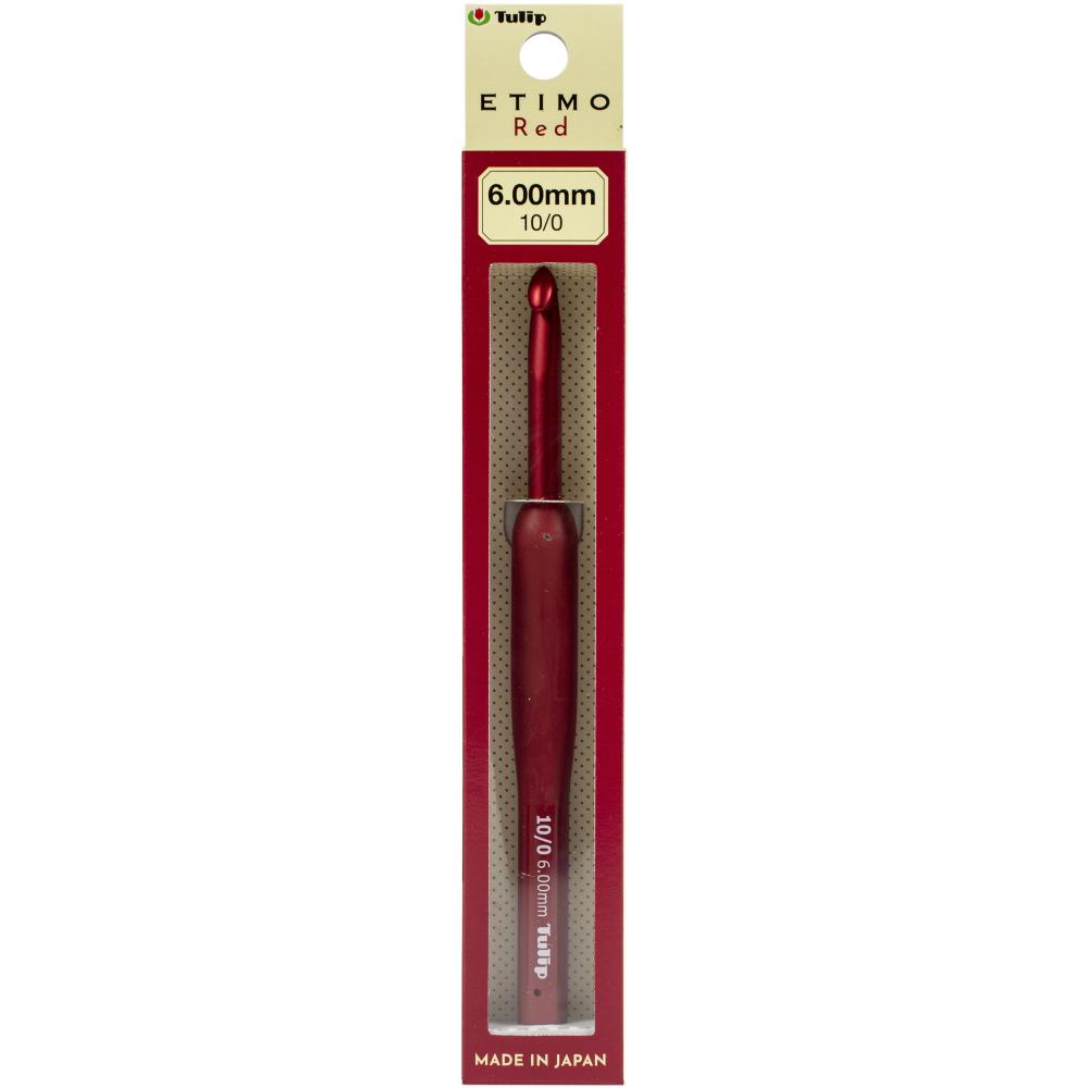 Tulip Etimo Crochet Hook with Cushion Grip Red