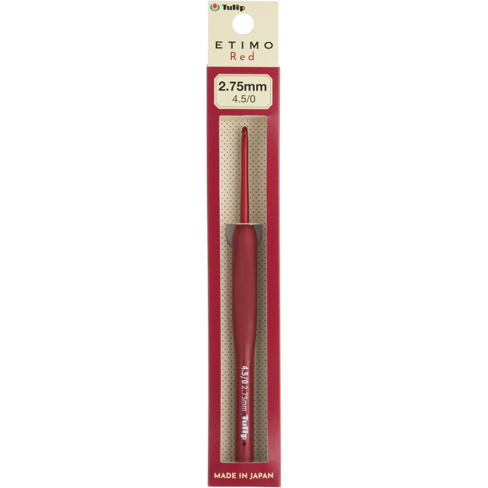 Tulip Etimo Crochet Hook with Cushion Grip Red