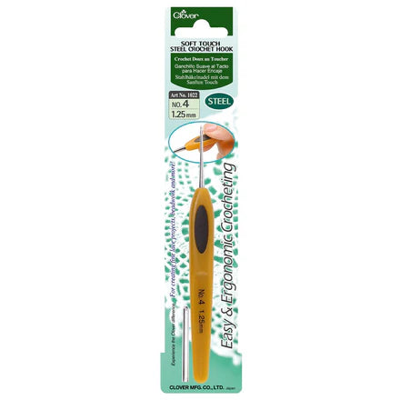 Clover Soft Touch Steel Crochet Hook