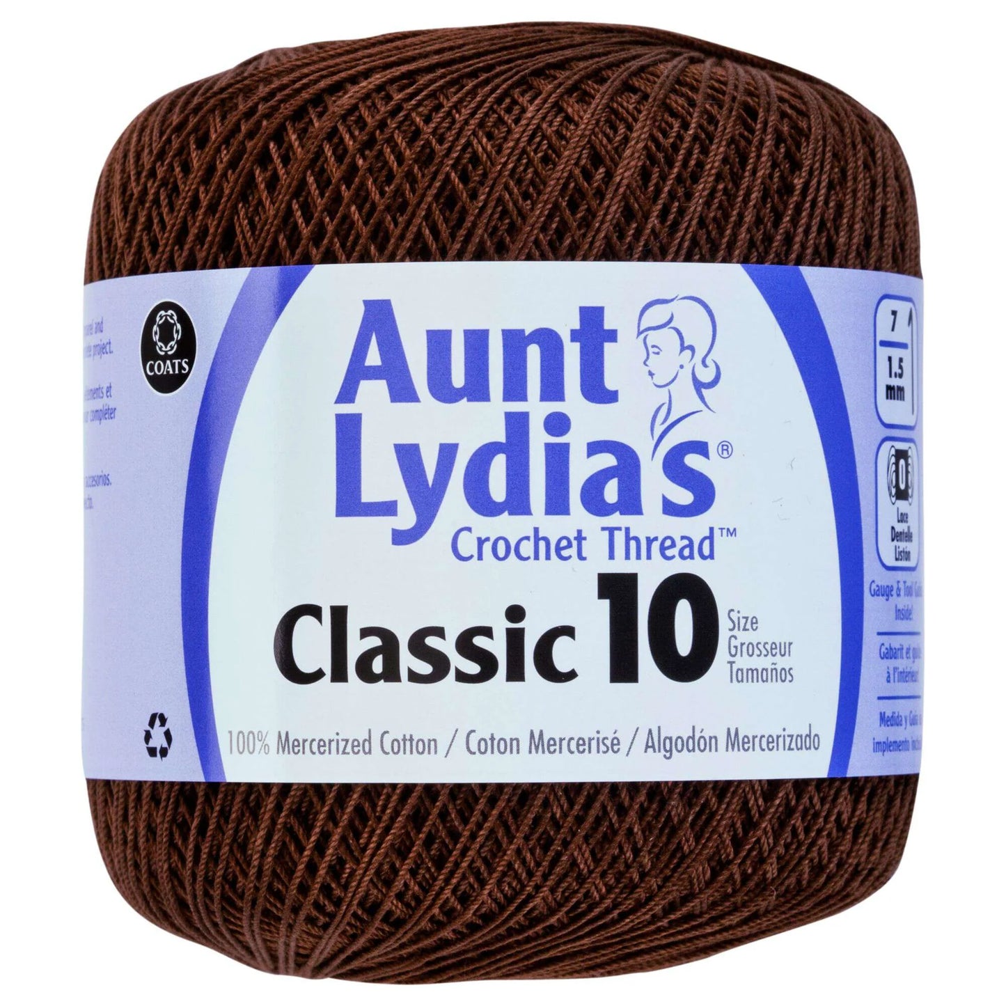 Coats & Clark Aunt Lydia’s Crochet Thread Classic 10 400 yds / 365 m