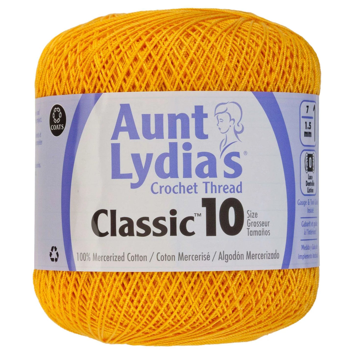 Coats & Clark Aunt Lydia’s Crochet Thread Classic 10 400 yds / 365 m