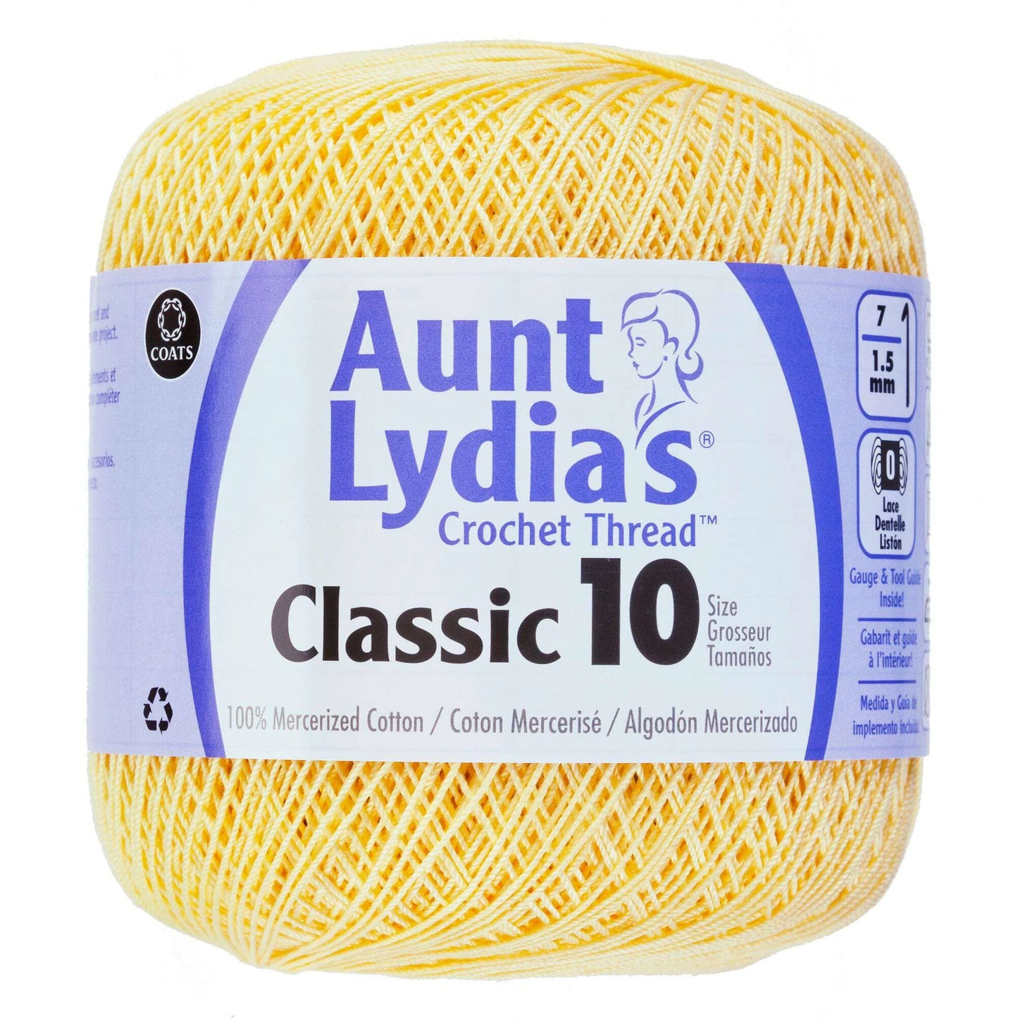 Coats & Clark Aunt Lydia’s Crochet Thread Classic 10 400 yds / 365 m