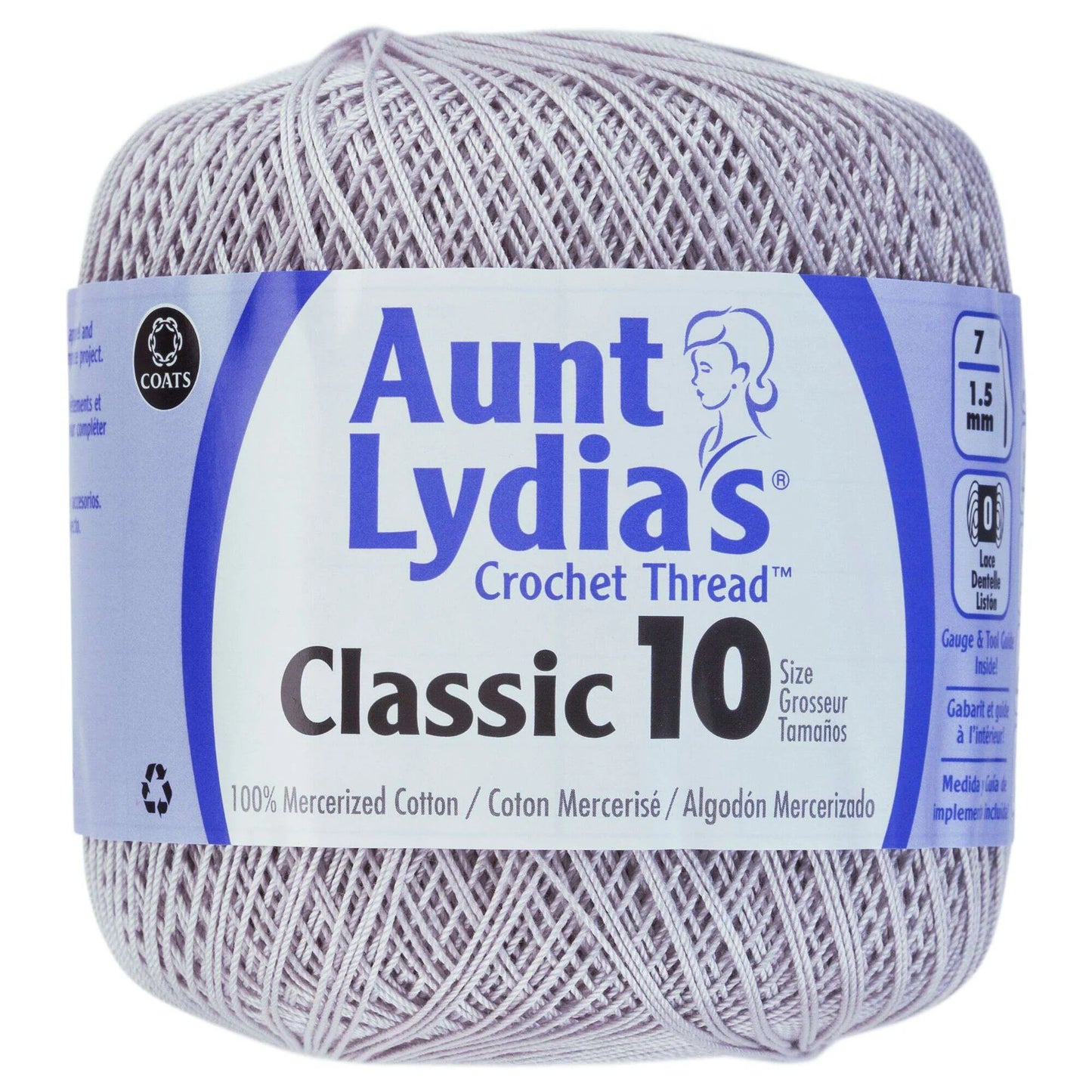 Coats & Clark Aunt Lydia’s Crochet Thread Classic 10 400 yds / 365 m