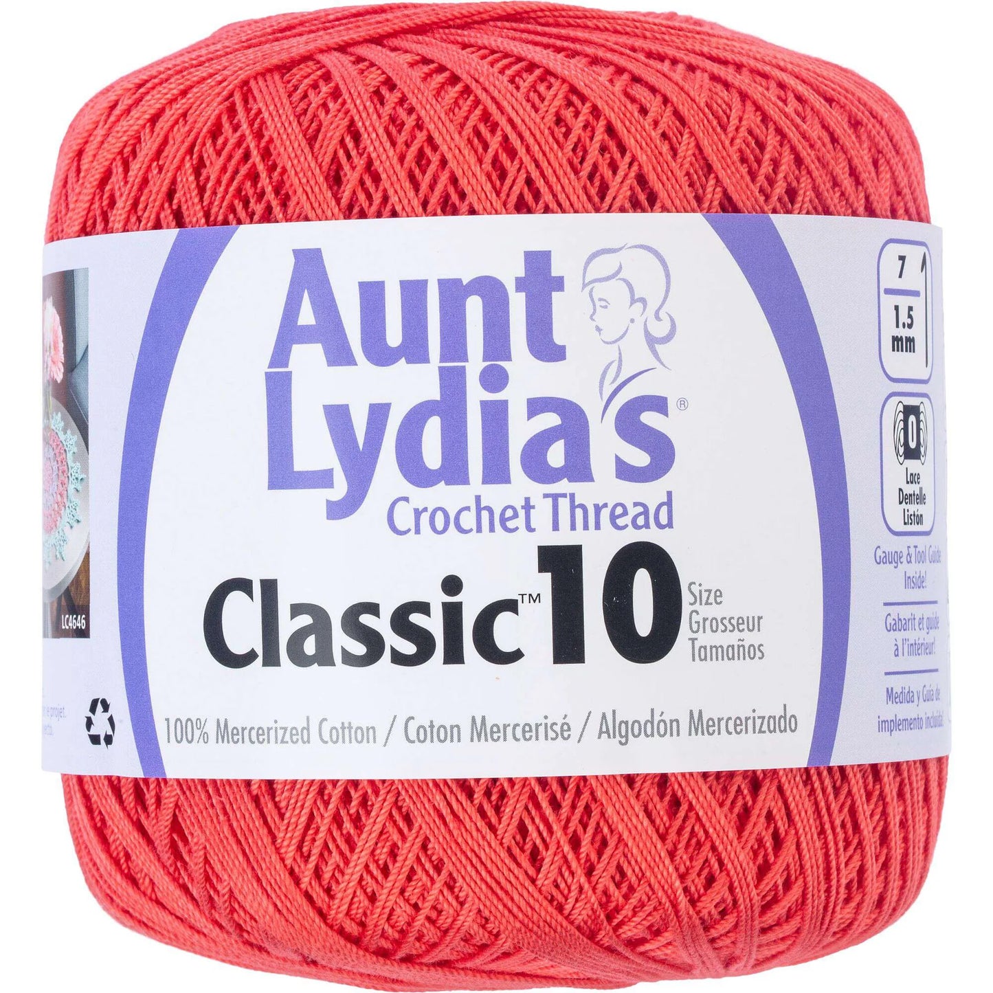 Coats & Clark Aunt Lydia’s Crochet Thread Classic 10 400 yds / 365 m