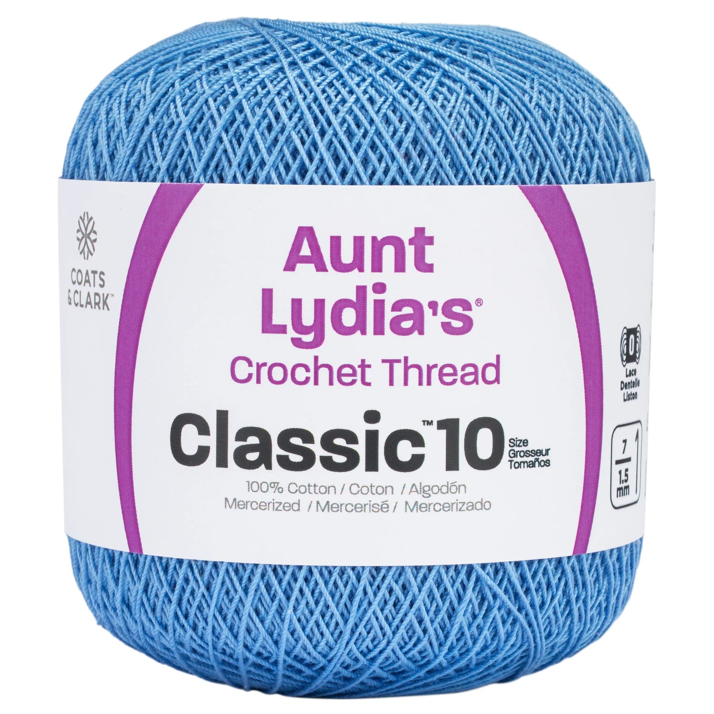 Coats & Clark Aunt Lydia’s Crochet Thread Classic 10 400 yds / 365 m