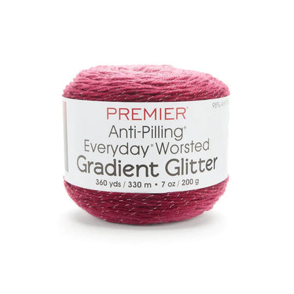 Anti-Pilling Everyday Worsted Gradient Glitter
