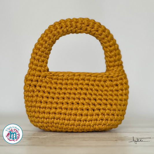 Luzia - Cartera mini hobo en crochet (PDF Only)