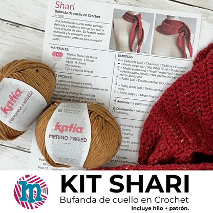 Kit Shari - Bufanda de Cuello en Crochet