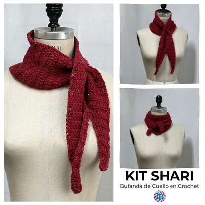 Kit Shari - Bufanda de Cuello en Crochet