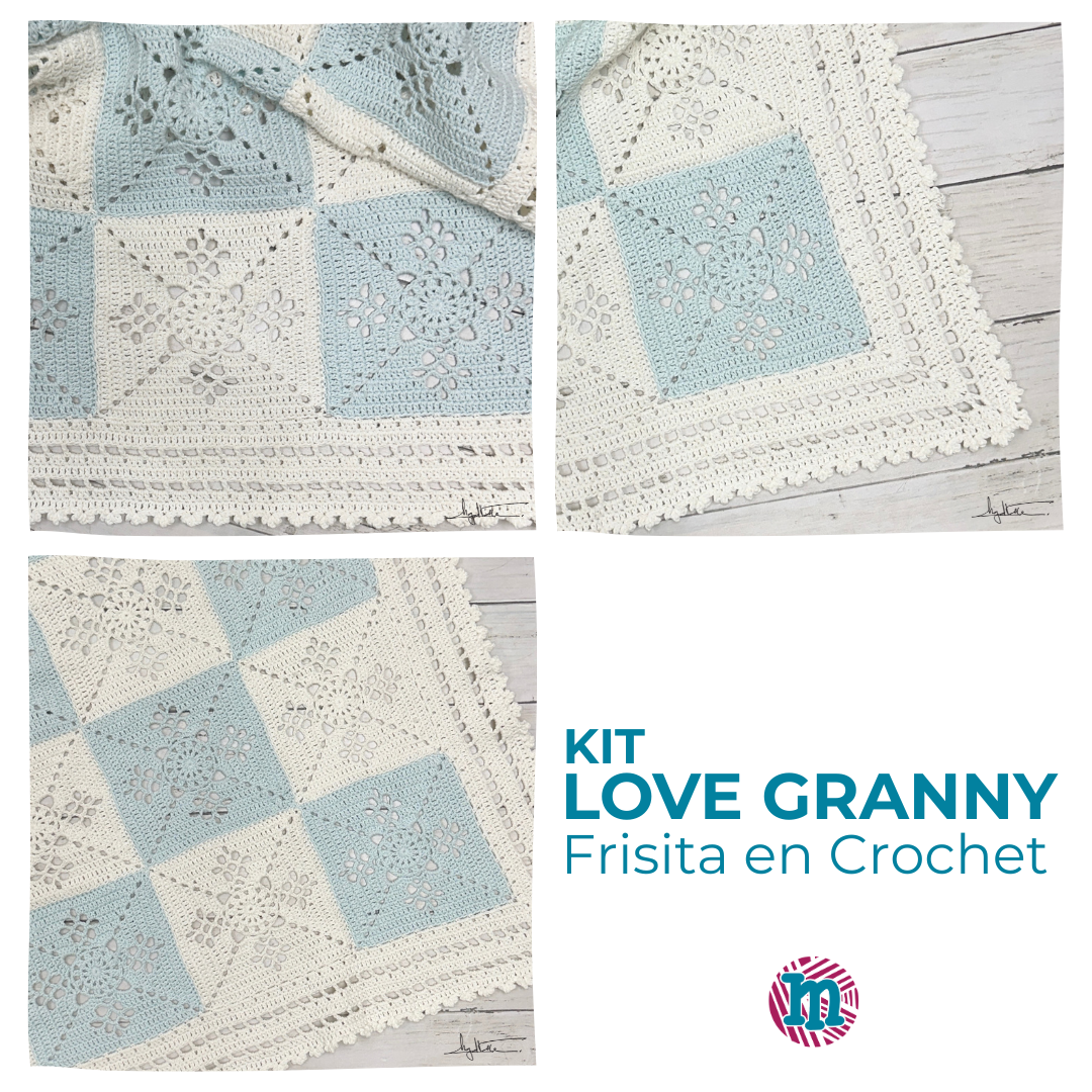 Kit Love Granny - Frisita en Crochet