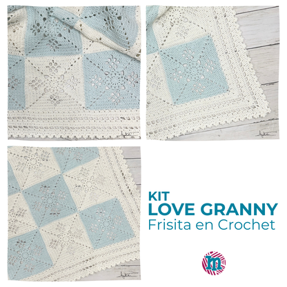 Kit Love Granny - Frisita en Crochet