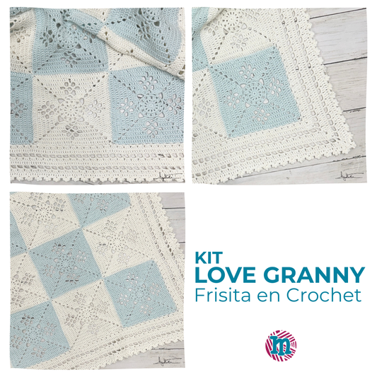 Kit Love Granny - Frisita en Crochet