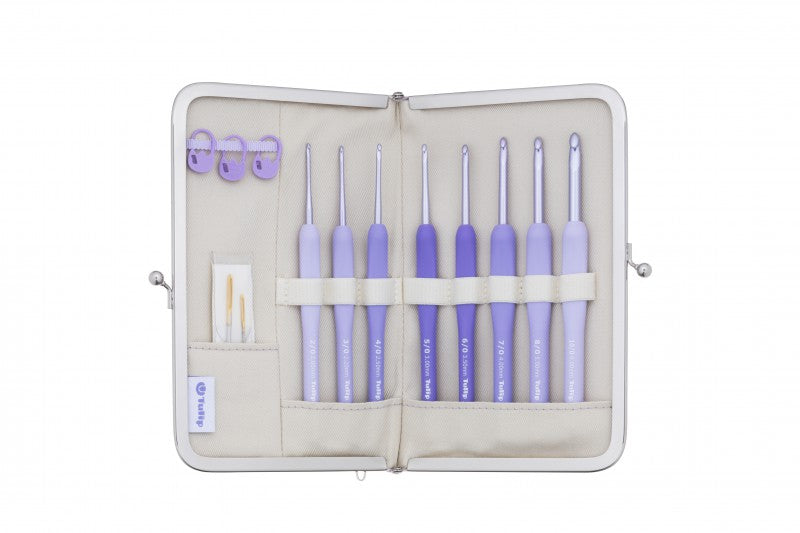 Murasaki Crochet Hook with Cushion Grip Set