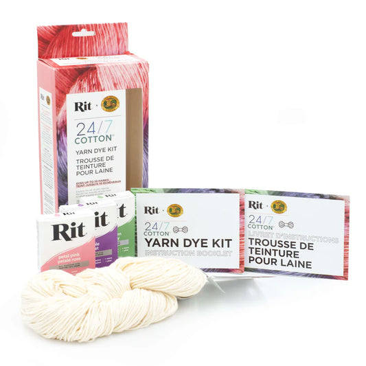 Rit x Lion Brand 24/7 Cotton® Dye Kit