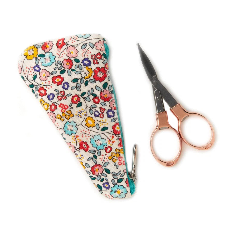 Rose gold Folding Scissors and cloth pouch