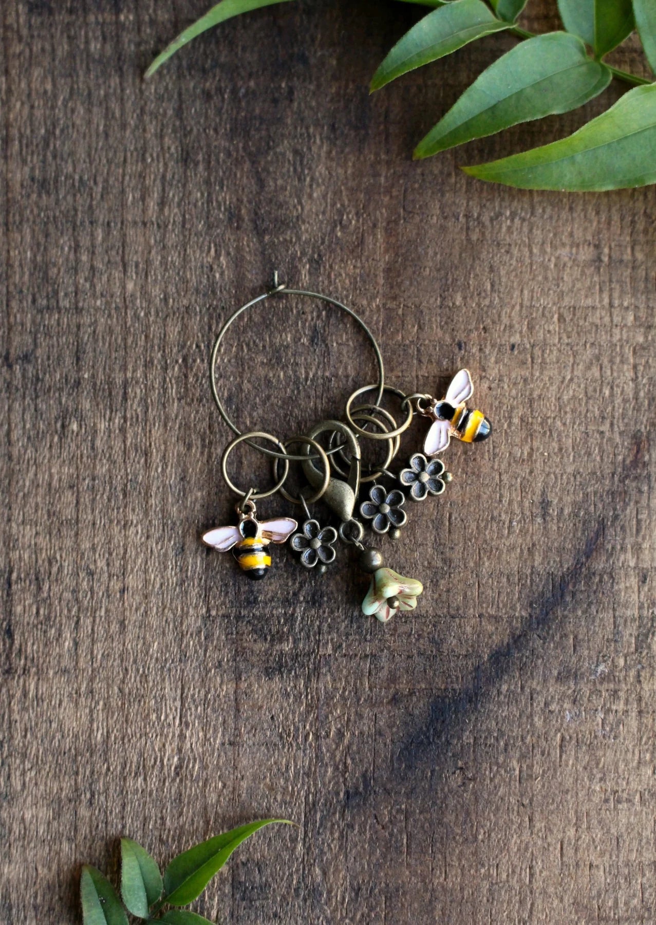 Bee and Bloom Stitch Markers