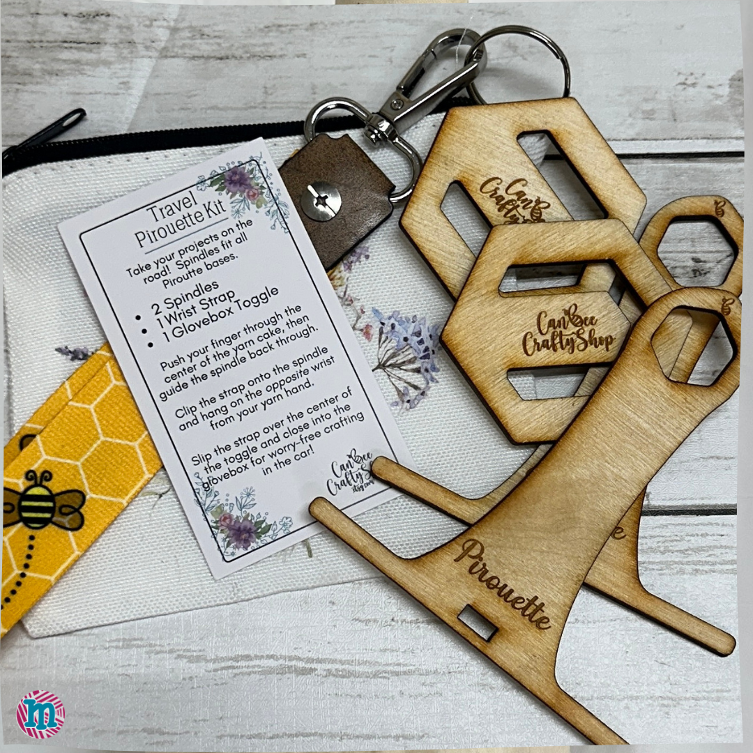 Yarn Travel Pirouette Kit – Soporte Portátil para Hilos