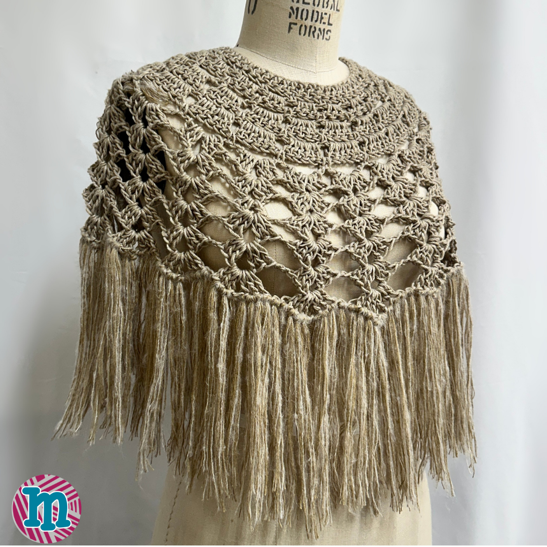Linette - Poncho en Crochet (PDF Only)