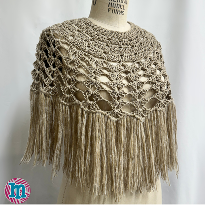 Linette - Poncho en Crochet (PDF Only)
