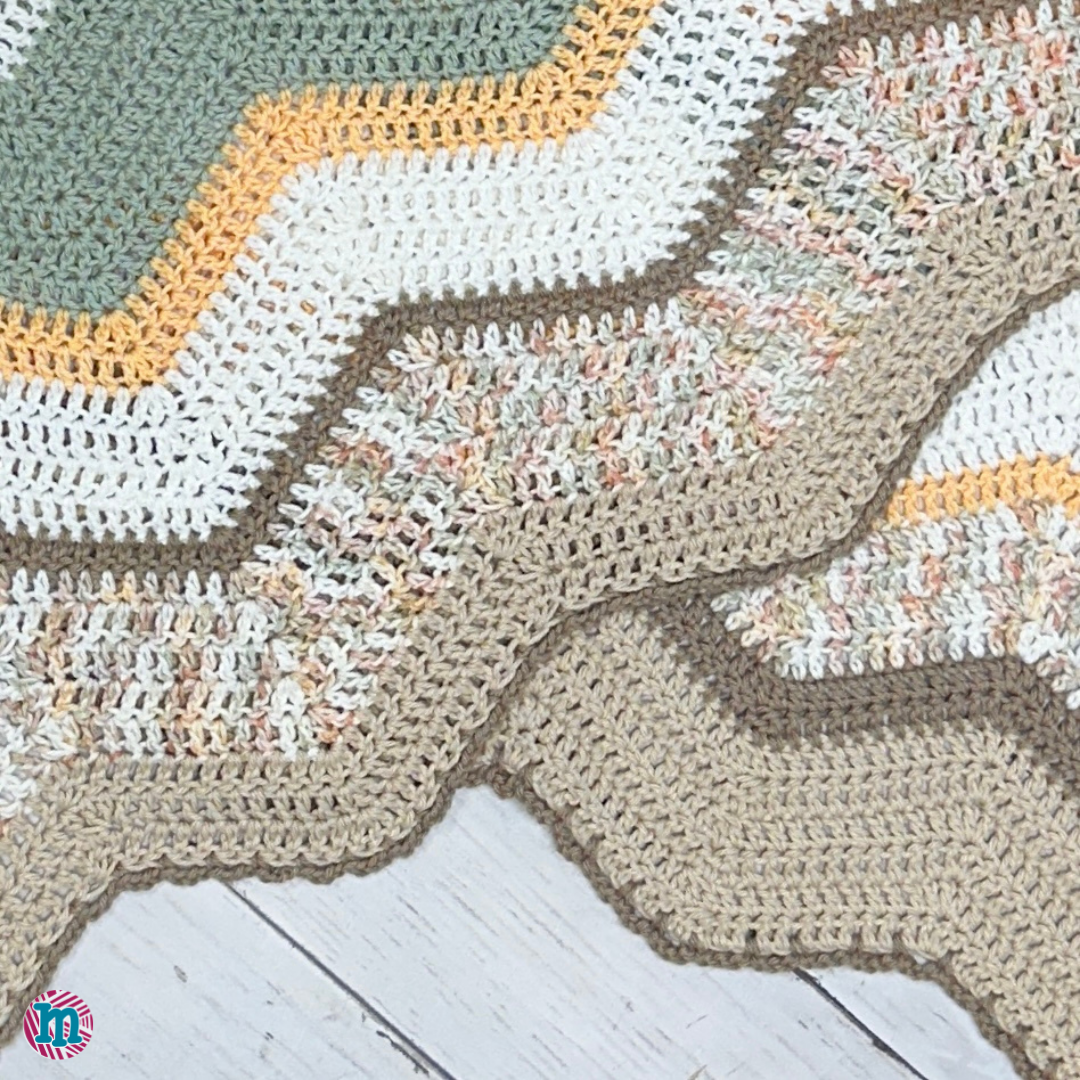 Panda Wave - Frisa en crochet (PDF Only)