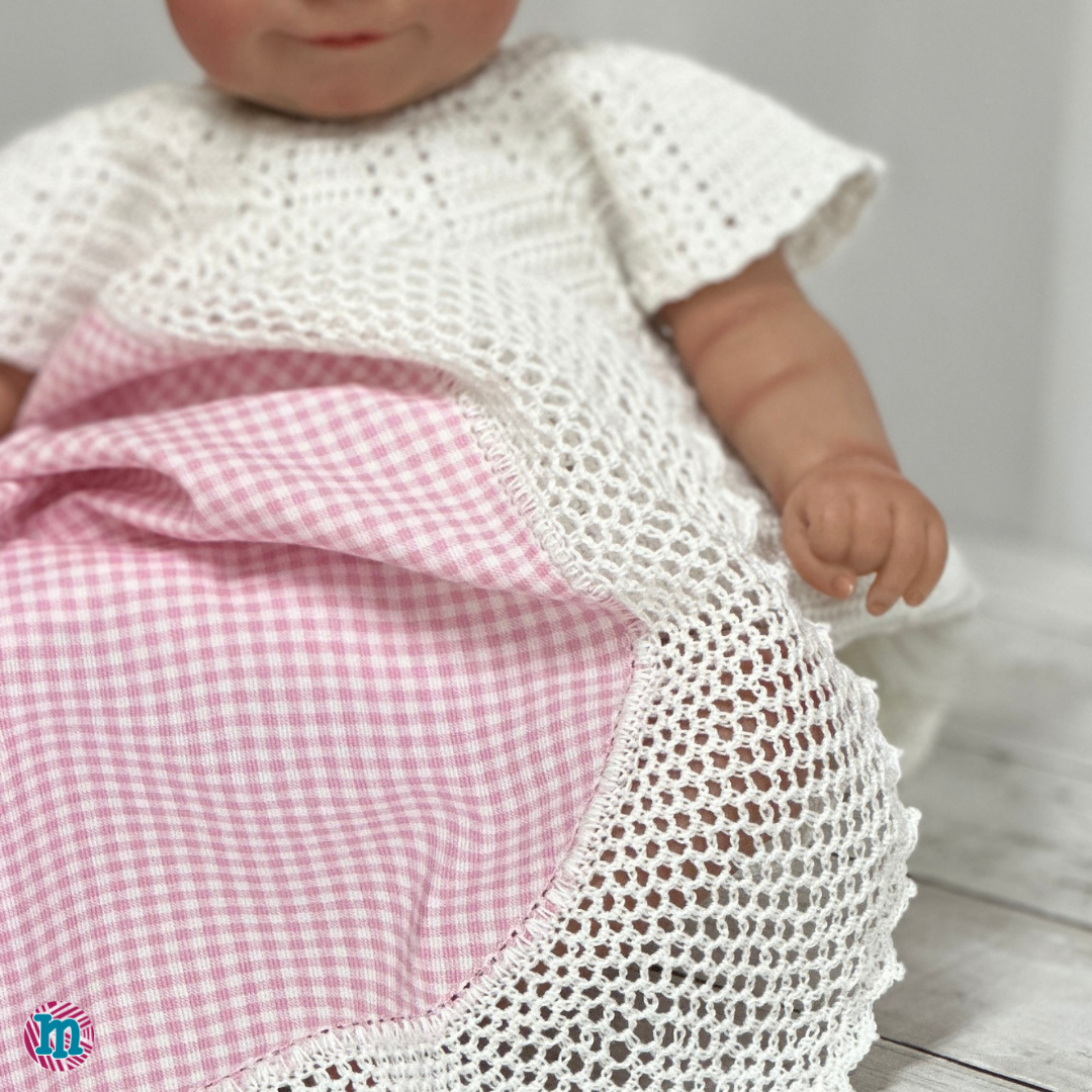 Kit Camila – Kit para sabanilla de pique con punta a crochet