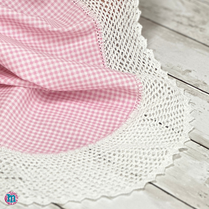 Kit Camila – Kit para sabanilla de pique con punta a crochet
