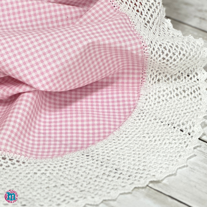 Kit Camila – Kit para sabanilla de pique con punta a crochet