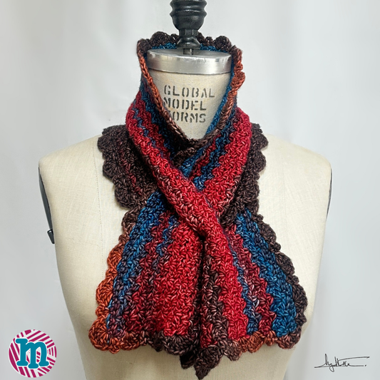 Delia - Mini Bufanda en Crochet (PDF Only)